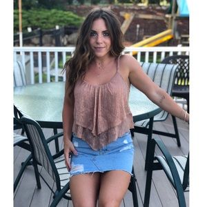 Spaghetti Strap Crop Top